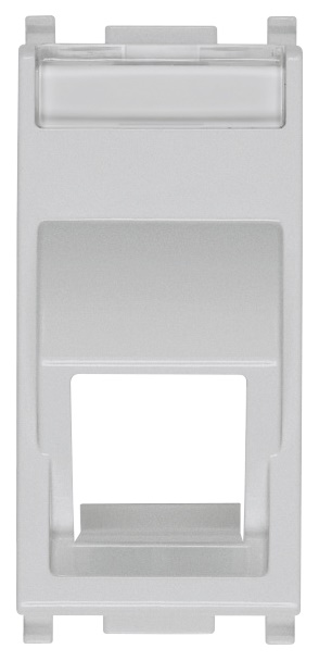 Adattatore RJ45 inclinato Silver connettore Keystone rete LAN