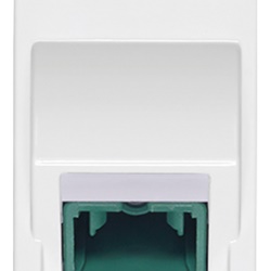 Presa ottica monomodale 9/125 µm SC simplex bianco per fibra ottica