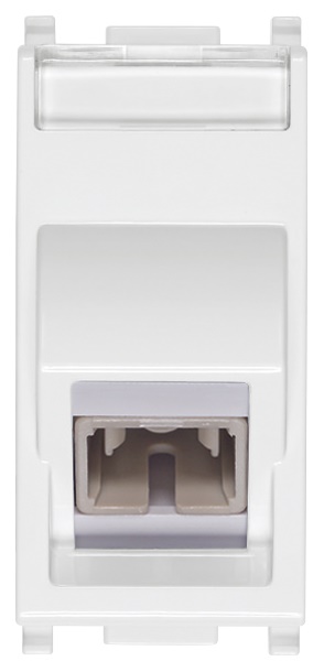 Presa ottica multimodale 50/125 µm adattatore SC simplex bianco fibra ottica