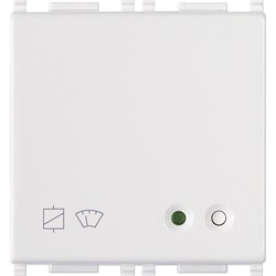 Attuatore relè 16A con sensore corrente integrato bianco 2 moduli per automazione elettrica