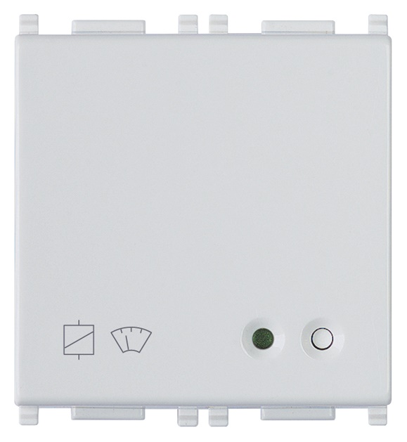 Attuatore relè 16A 230V con sensore corrente integrato 2 moduli Silver