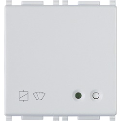 Attuatore relè 16A 230V con sensore corrente integrato 2 moduli Silver