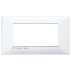 Placca 4M antibatterico bianco