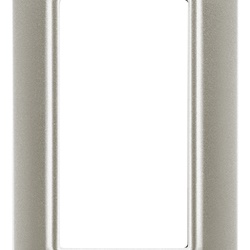Placca 1 modulo tecnopolimero nichel opaco per pannelli elettrici