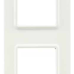 Placca 2 moduli tecnopolimero avorio per pannelli elettrici