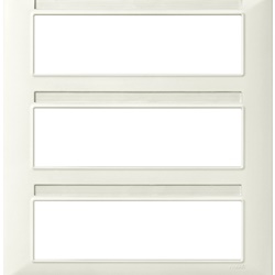 Placca 21 moduli tecnopolimero avorio per installazioni elettriche