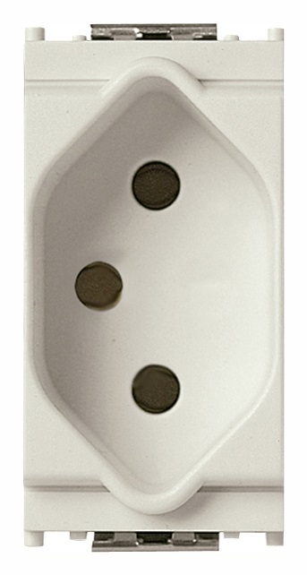Presa 2P+T 10A svizzero tipo 13 bianco