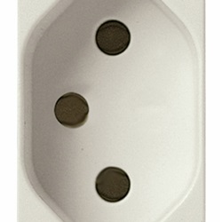 Presa 2P+T 10A svizzero tipo 13 bianco