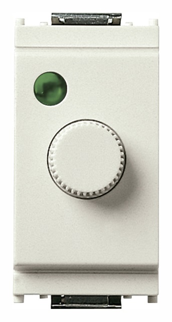 Dimmer 120V 30-500W/30-300VA bianco per lampade incandescenza e trasformatori ferromagnetici