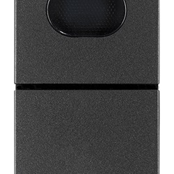 Pulsante 1P NO 10A 250V con spia grigio per segnalazione elettrica