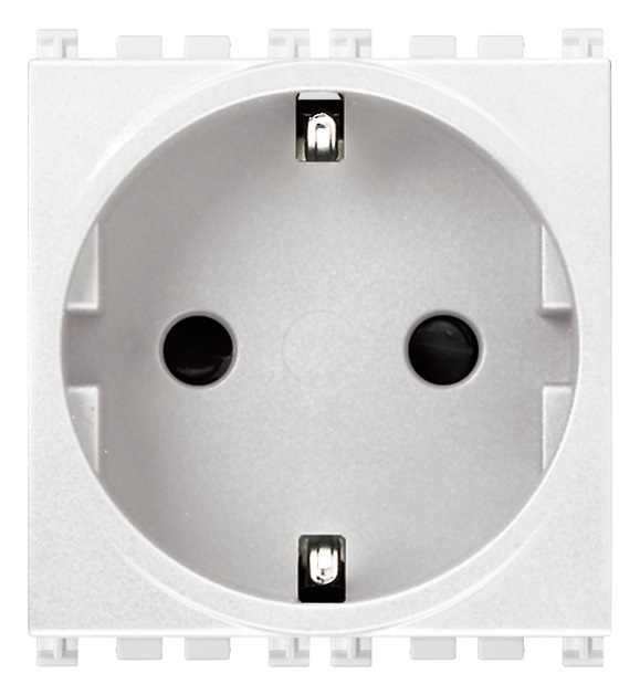 Presa SICURY 2P+T 16A tedesco bianco