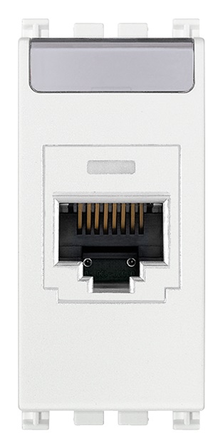Presa RJ45 Panduit Cat5e UTP 8 contatti cablaggio universale T568A/B bianco