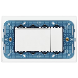 Programmatore carte transponder bianco 4 moduli da tavolo per placca integrativa