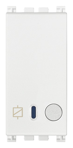 Attuatore relè 1 modulo bianco 6A 120-230V uscita scambio per automazione elettrica