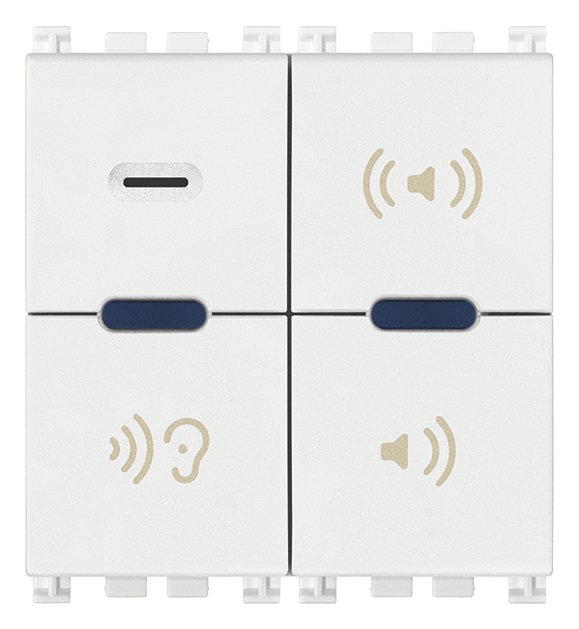 Microfono di chiamata bianco