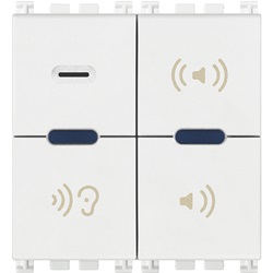 Microfono di chiamata bianco