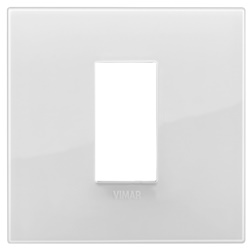 Placca Classic 1 modulo tecnopolimero Reflex ghiaccio per impianti elettrici