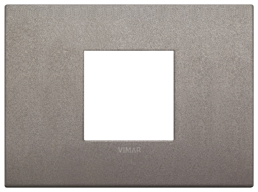 Placca Classic 2M centrali titanio matt