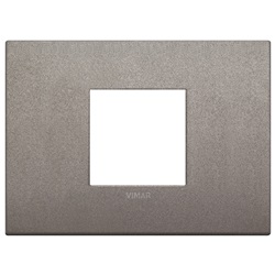 Placca Classic 2M centrali titanio matt