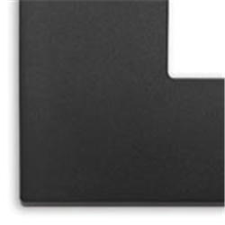 Placca Classic 21 moduli tecnopolimero nero per impianti elettrici