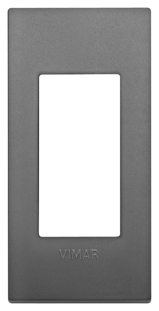 Placca Classic 1 modulo grigio tecnopolimero per pannelli elettrici