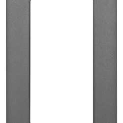 Placca Classic 1 modulo grigio tecnopolimero per pannelli elettrici