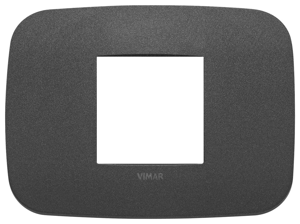 Placca Round 2M centrali grafite matt