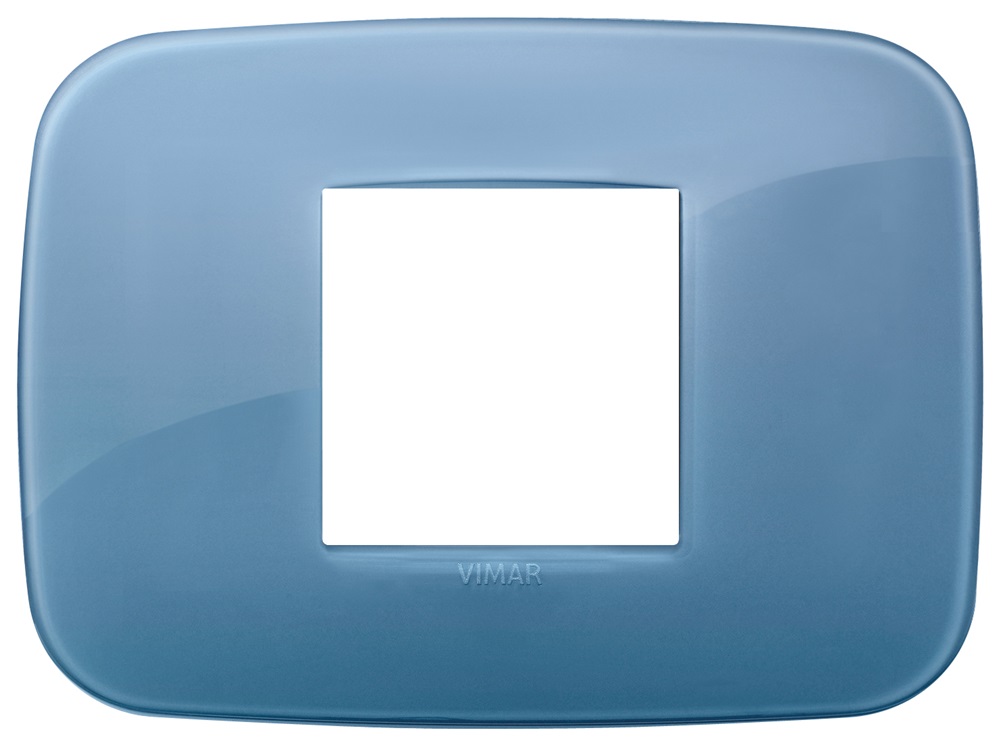 Placca Round 2M centr. Reflex oltremare