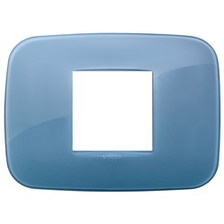 Placca Round 2M centr. Reflex oltremare