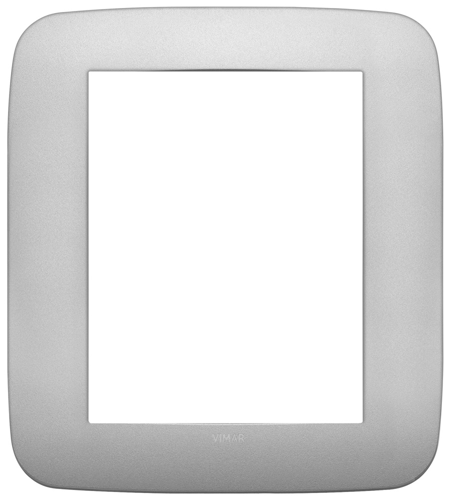 Placca Round 8M argento matt