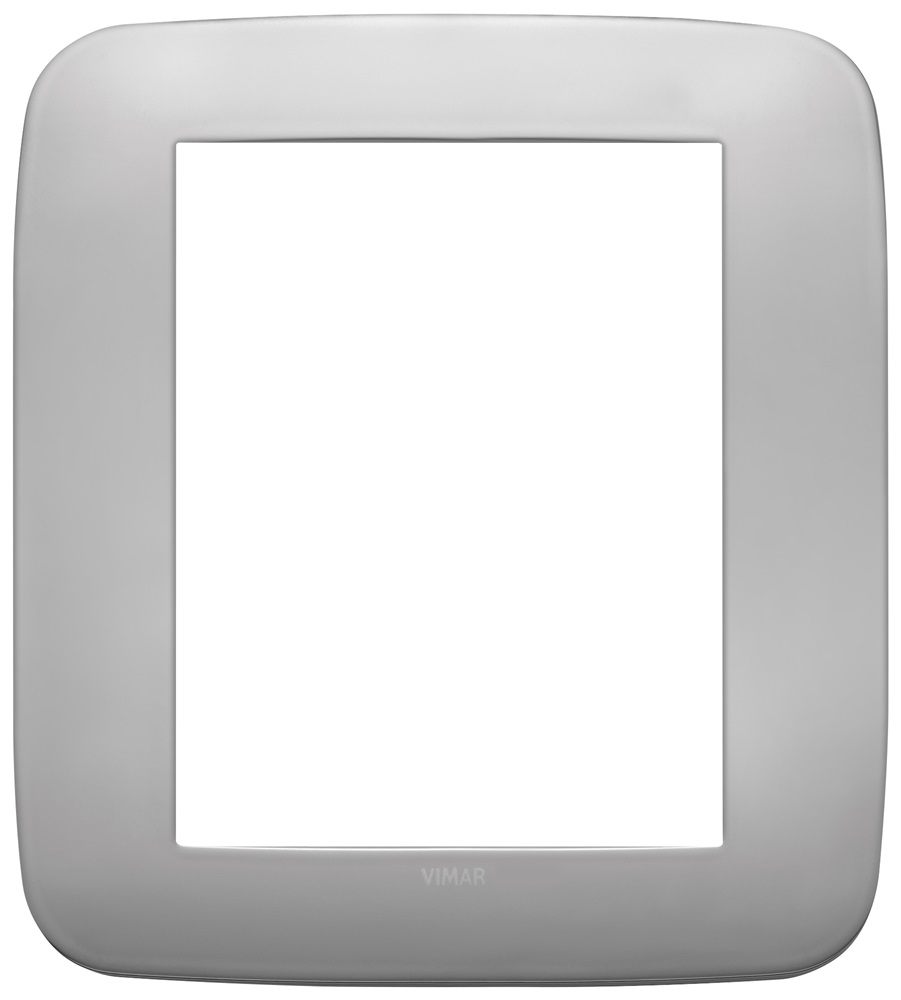 Placca Round 8M nichel matt