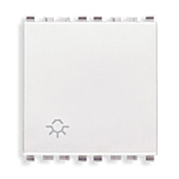 Pulsante 1P NO 10A luce 2M bianco