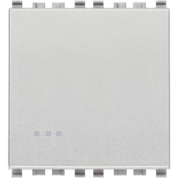 Pulsante 1P NO 10A 250V illuminabile tasto sostituibile 2 moduli Next