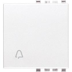 Tasto 2M simbolo campanello bianco