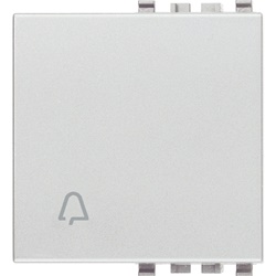 Tasto intercambiabile 2 moduli simbolo campanello illuminabile Next per impianti elettrici