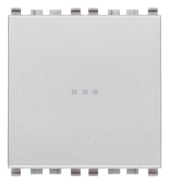 Interruttore 1P 16AX assiale illuminabile 2 moduli per impianti elettrici Next