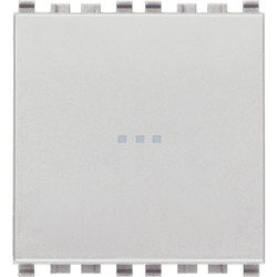 Interruttore 1P 16AX assiale illuminabile 2 moduli per impianti elettrici Next