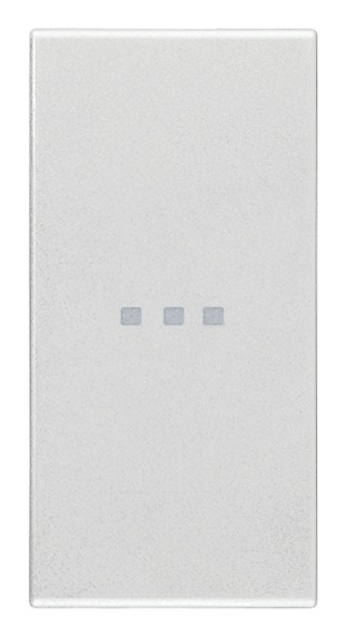 Tasto intercambiabile 1 modulo neutro illuminabile per comandi assiali Next
