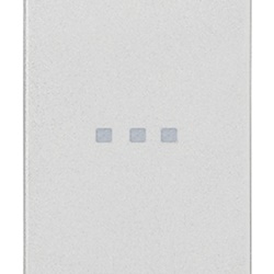 Tasto intercambiabile 1 modulo neutro illuminabile per comandi assiali Next