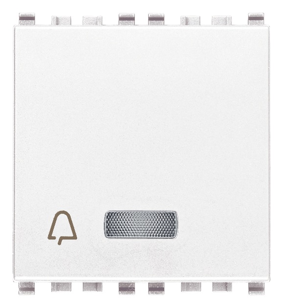 Pulsante SET/RESET bianco emergenza 2 uscite relè NO 5A 12-24V per segnalazione ottica acustica