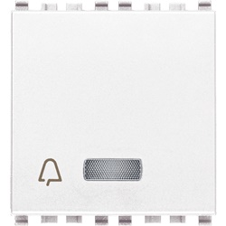 Pulsante SET/RESET bianco emergenza 2 uscite relè NO 5A 12-24V per segnalazione ottica acustica