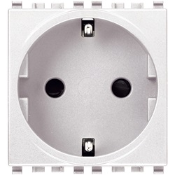 Presa SICURY 2P+T 16A tedesco bianco