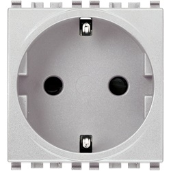 Presa SICURY 2P+T 16A 250V standard tedesco Next 2 moduli