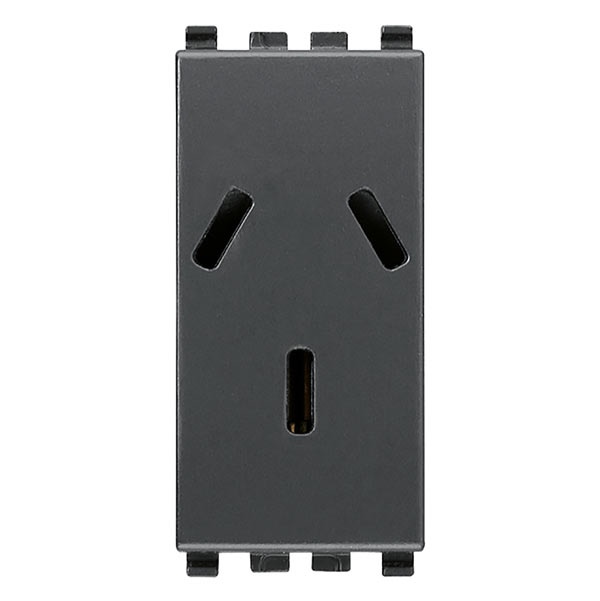 Presa SICURY 2P+T 10A argentino grigio