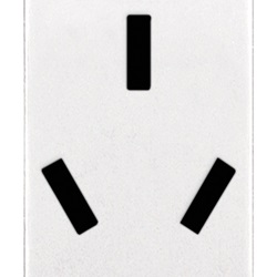 Presa SICURY 2P+T 10A cinese bianco