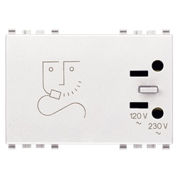 Presa per rasoio 230V bianco