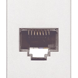 Presa RJ45 Netsafe Cat6 FTP schermata 8 contatti cablaggio universale bianco