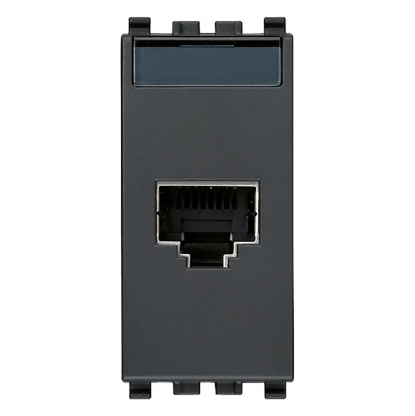 Presa RJ45 Netsafe Cat5e FTP 110 grigio