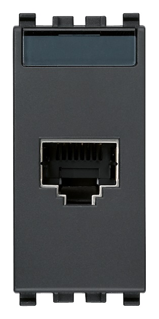 Presa RJ45 Netsafe Cat5e FTP 110 grigio