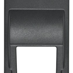 Adattatore RJ45 inclinato grigio per connettori Keystone rete dati